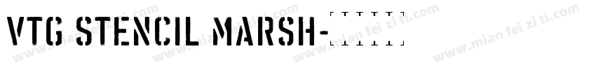 Vtg Stencil Marsh字体转换